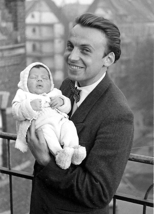 Egon Ring mit Sohn Fritz 1948