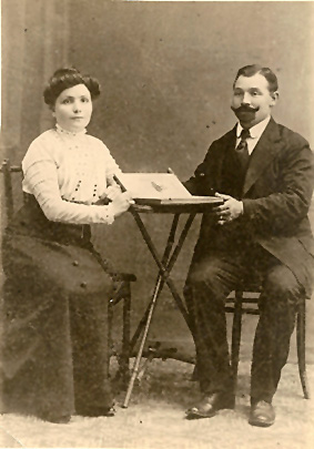 Anton Vasen mit Agnes Meller